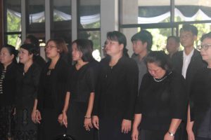 สถาบันวิจัยศิลปะและวัฒนธรรมอีสาน จัดพิธีลงนามถวายความอาลัยพระบาทสมเด็จพระปรมินทรมหาภูมิพลอดุลยเดช มหิตลาธิเบศรามาธิบดี จักรีนฤบดินทร สยามินทราธิราช บรมนาถบพิตร