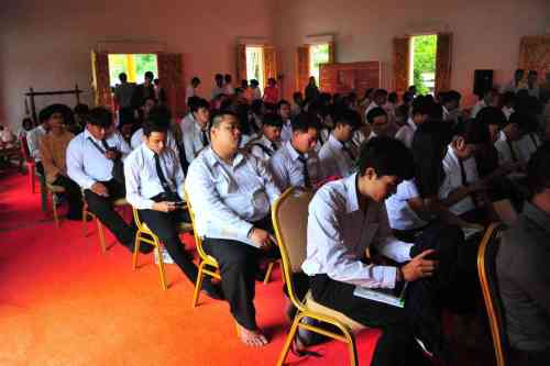 เข้าร่วมโครงการโรงเรียนสืบสานภูมิปัญญาท้องถิ่นพิพิธภัณฑ์วัดมณีวนาราม