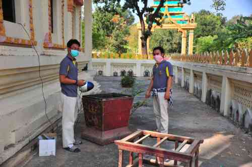 ลงพื้นที่ในการสำรวจและจัดทำบัญชีสถานภาพเอกสารใบลาน